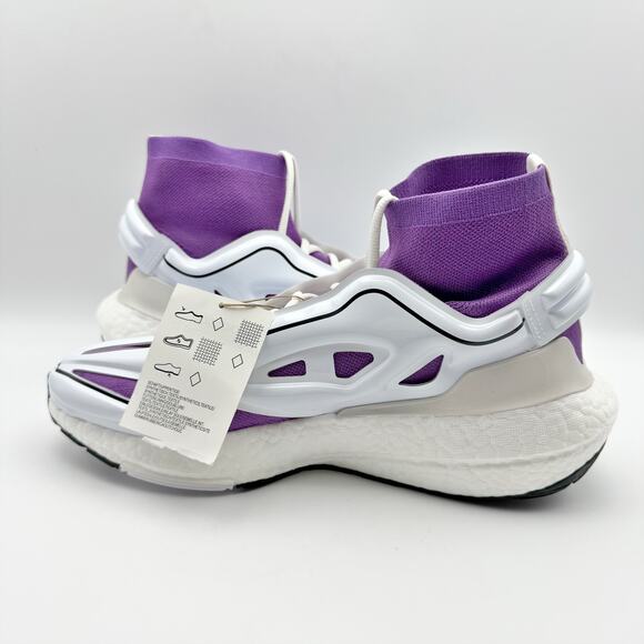 Adidas Stella McCartney Womens Ultraboost 22 Sneaker US 9.5 White Purple NIB - Picture 9 of 14